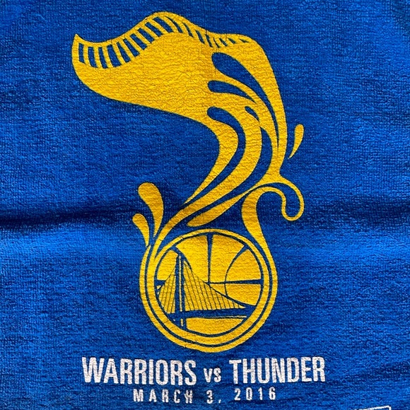 Golden State Warriors Splash Towel March 3rd 2016 Game - Picture 2 of 9